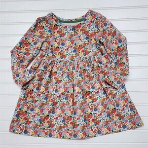 Mini Boden Puppy & Floral Print Fun Jersey Dress Size 4-5 YRS